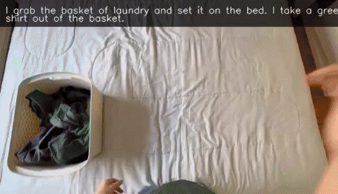 Folding Laundry on a Bed preview